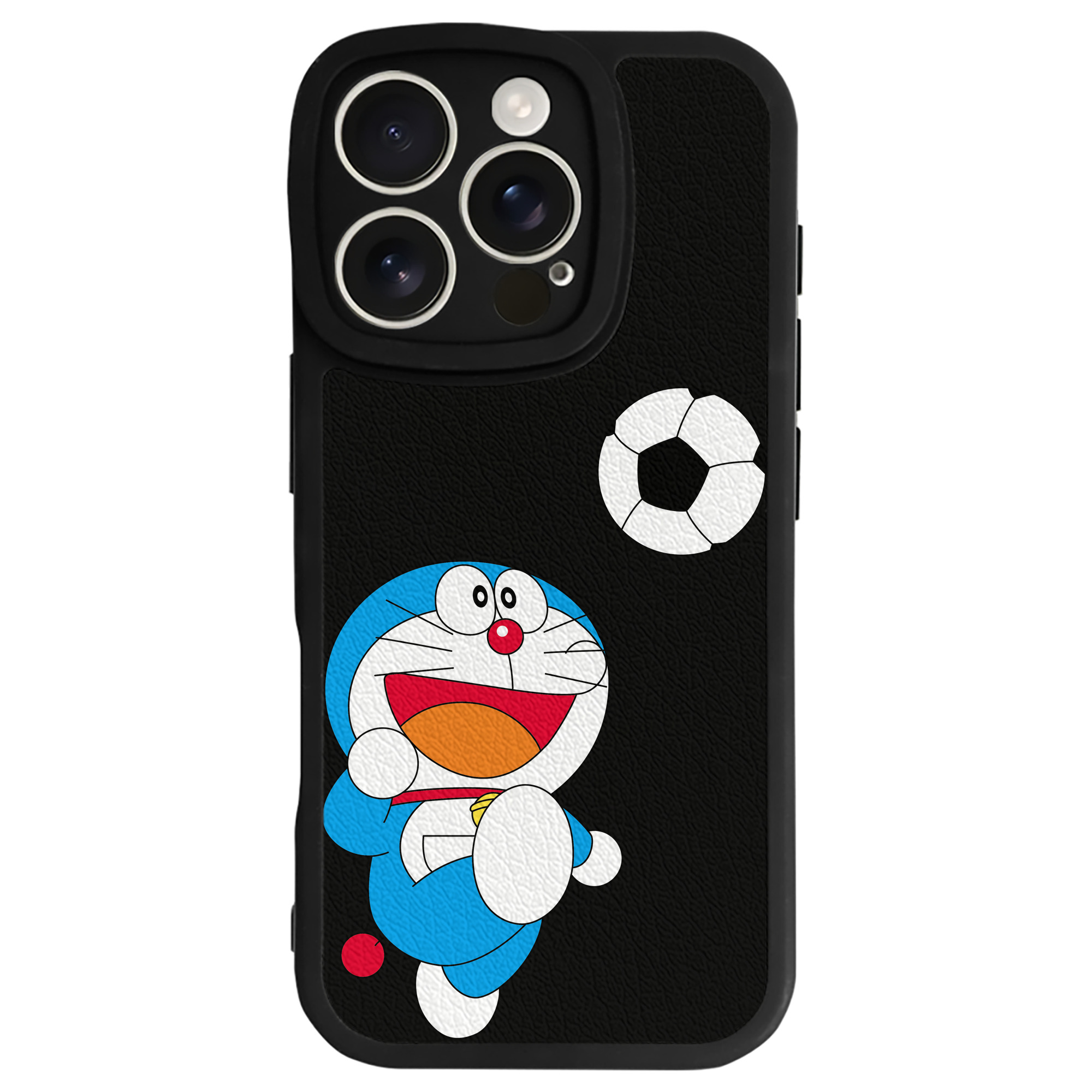 （画像用） ドラえもん Doraemon 【iPhone 16シリーズ対応】シリコンスマホケース（レザー調） 材質：シリコン